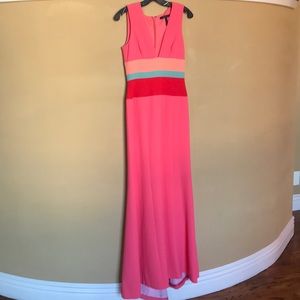BCBGMAXAZRIA Color Block Gown